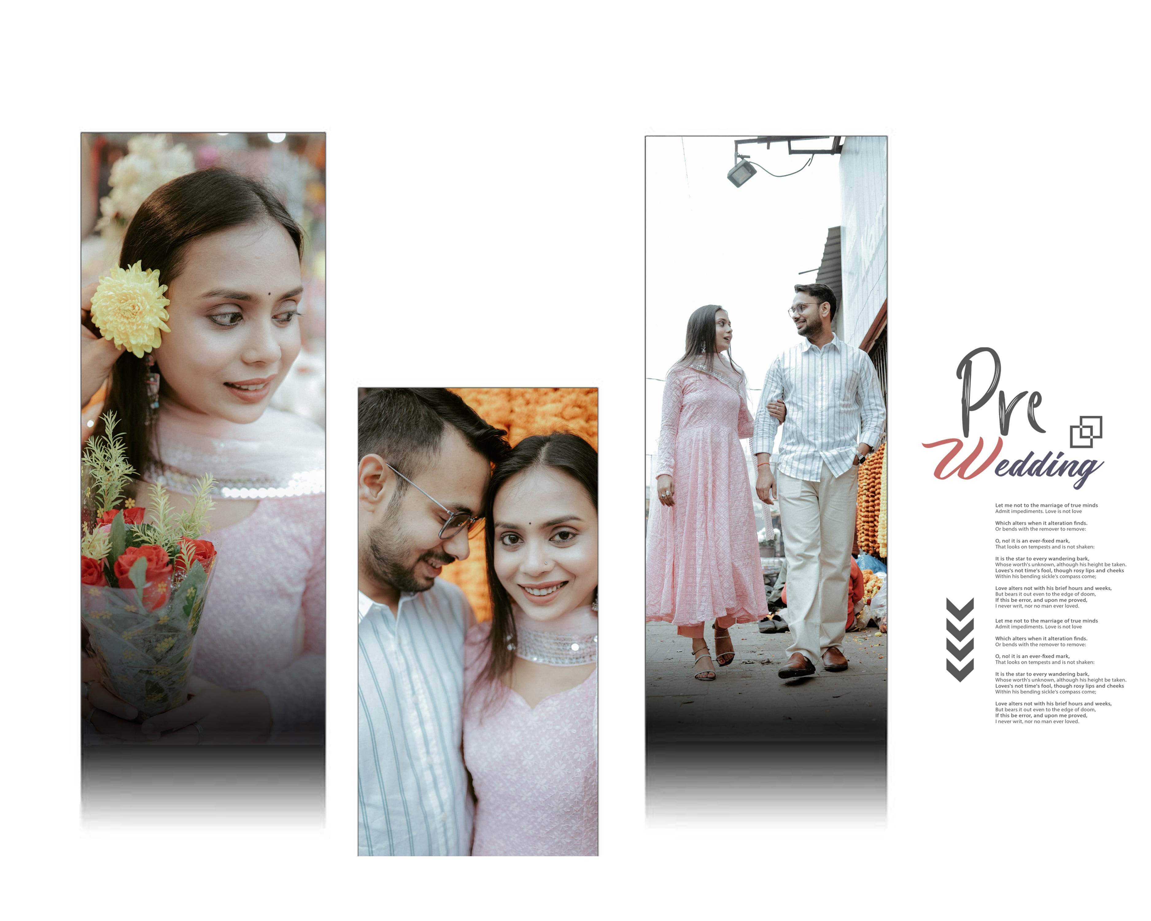 Album spread — wedding day